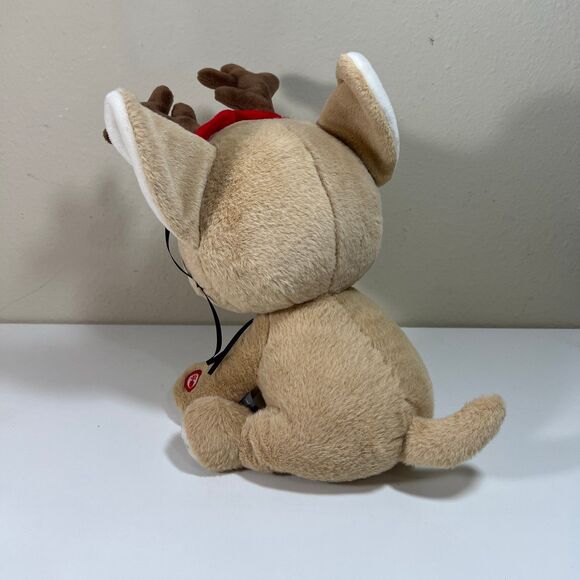 Hallmark Reindeer Musical Plush Stuffed Animal Retired Medium Size 14" Tall - Picture 3 of 4